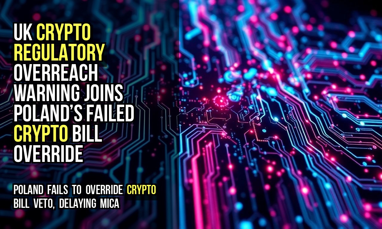 UK Crypto Regulatory Overreach Warning Joins Poland’s Failed Crypto Bill Override