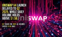 Uniswap v4 launch delayed to Q2 2025, while daily volume holds above $1.5B