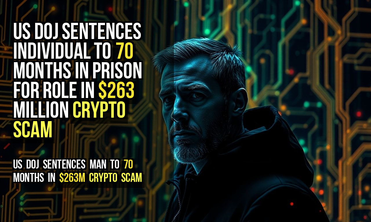 US DOJ sentences individual to 70 months in prison for role in $263 million crypto scam