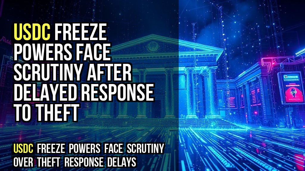 USDC freeze powers face scrutiny after delayed response to theft