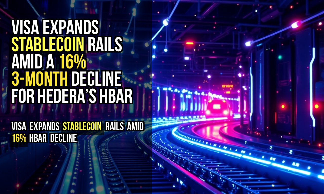 Visa expands stablecoin rails amid a 16% 3-month decline for Hedera’s HBAR