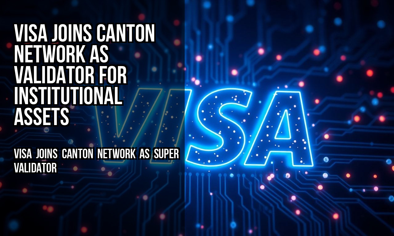 Visa joins Canton Network as validator for institutional assets