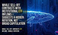 Whale sell-off contrasts with institutional ETF inflows – suggests a hidden rotation, not broad capitulation