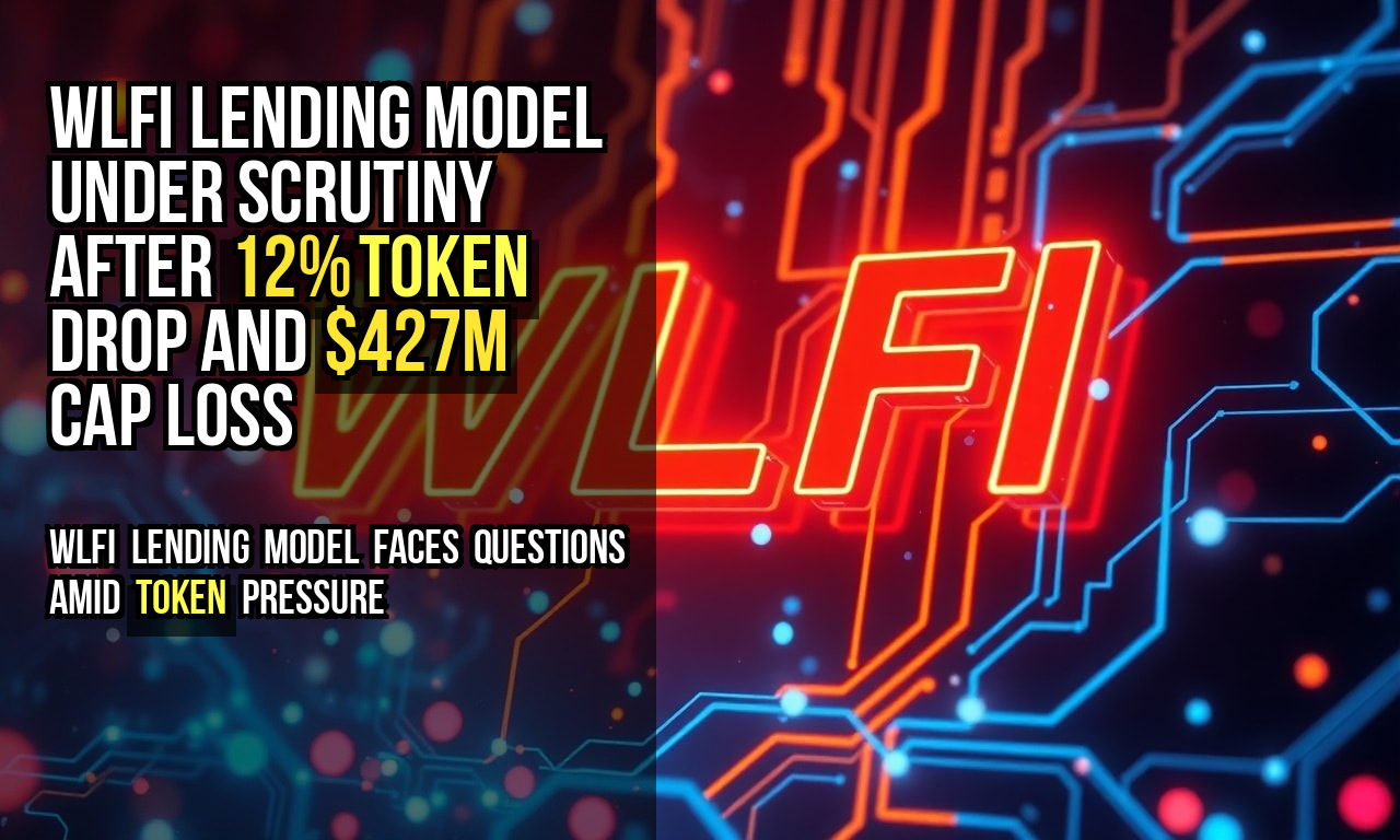 WLFI Lending Model Under Scrutiny After 12% Token Drop and $427M Cap Loss