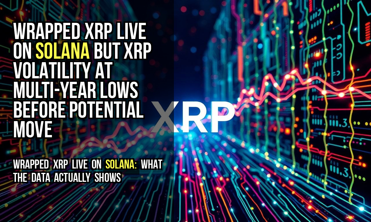 Wrapped XRP Live on Solana but XRP Volatility at Multi-Year Lows Before Potential Move