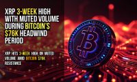 XRP 3-Week High With Muted Volume During Bitcoin’s $76K Headwind Period