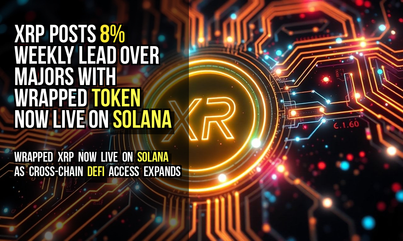 XRP Posts 8% Weekly Lead Over Majors With Wrapped Token Now Live on Solana