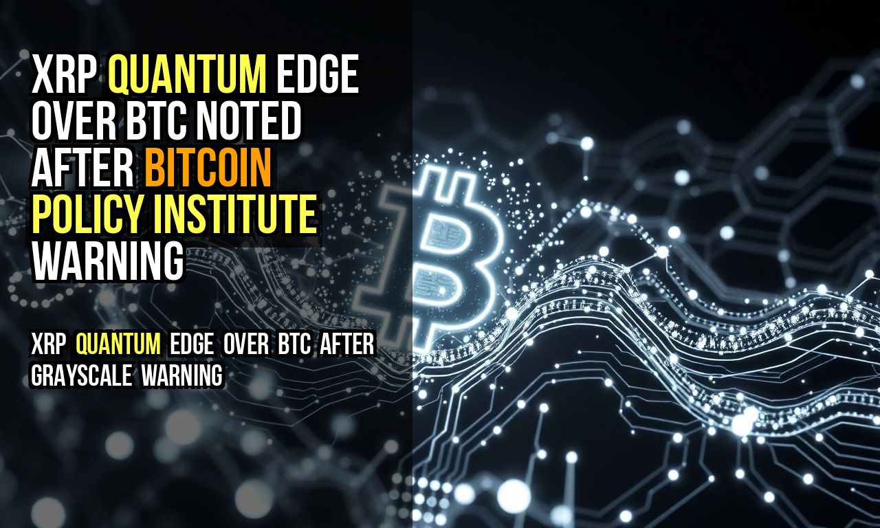 XRP Quantum Edge Over BTC Noted After Bitcoin Policy Institute Warning
