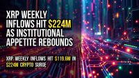 XRP weekly inflows hit $224M as institutional appetite rebounds