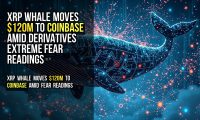 XRP Whale Moves $120M to Coinbase Amid Derivatives Extreme Fear Readings