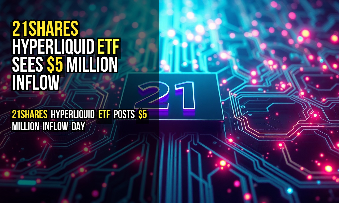 21Shares Hyperliquid ETF sees $5 million inflow