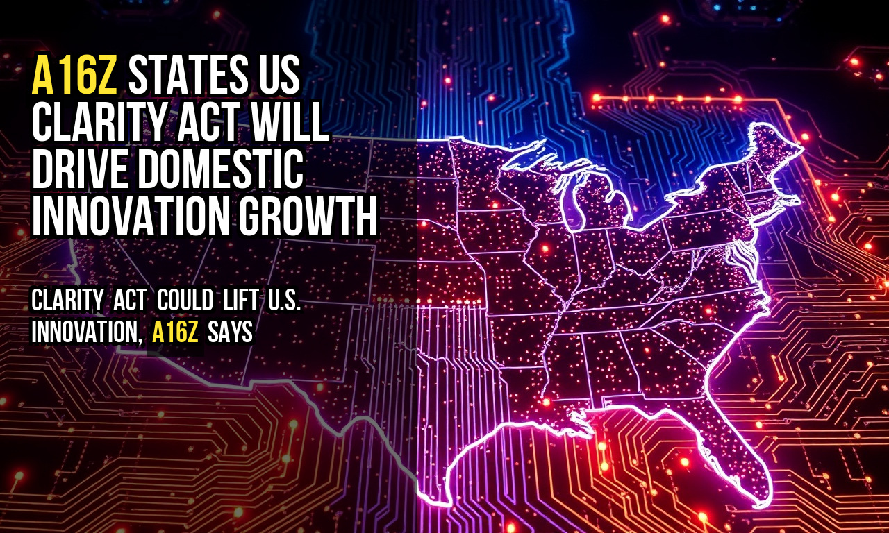 A16z states US CLARITY Act will drive domestic innovation growth