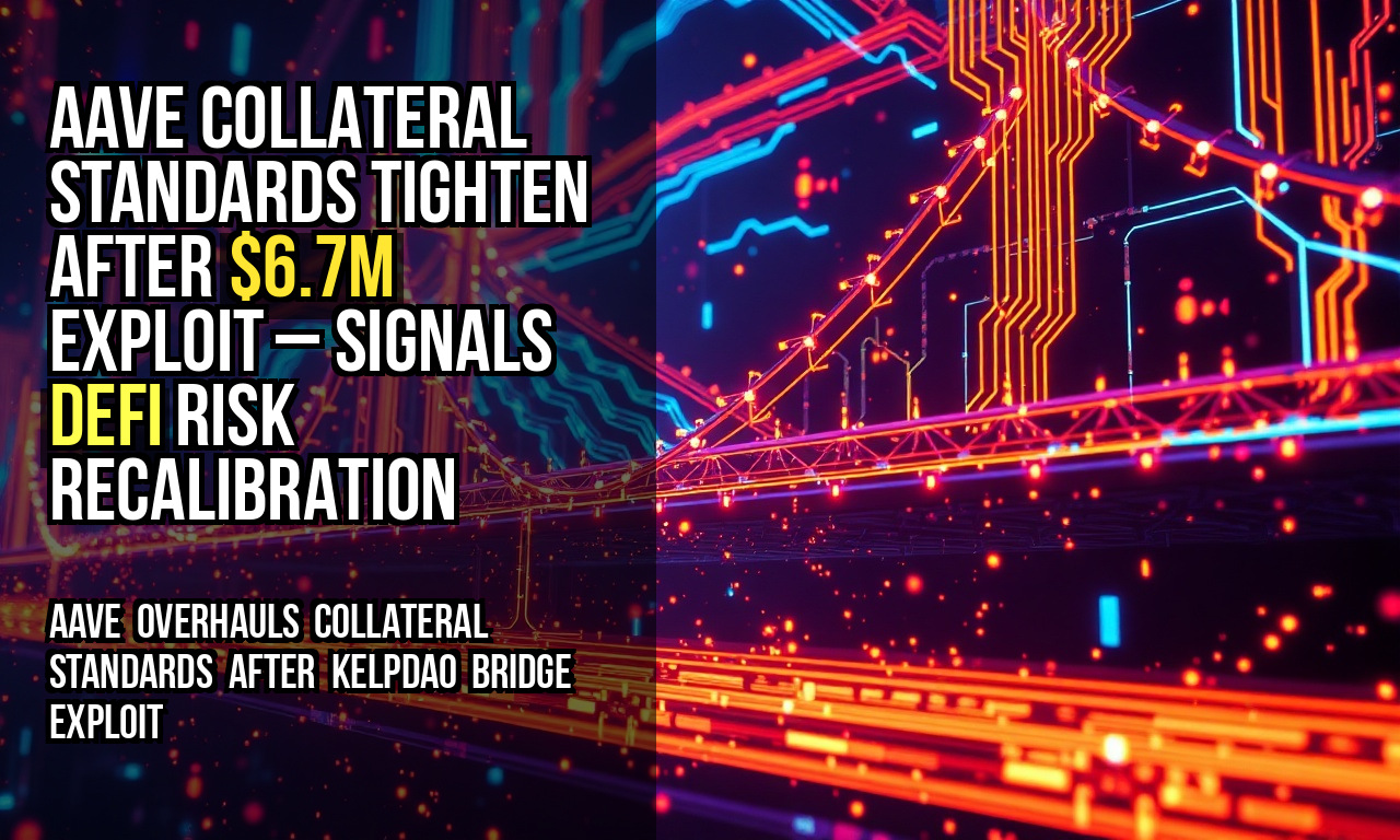 Aave collateral standards tighten after $6.7M exploit – signals DeFi risk recalibration