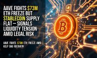 Aave fights $73M ETH freeze but stablecoin supply flat – signals liquidity tension amid legal risk