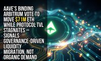 Aave’s binding Arbitrum vote to move $71M ETH while protocol TVL stagnates – signals governance-driven liquidity migration, not organic demand
