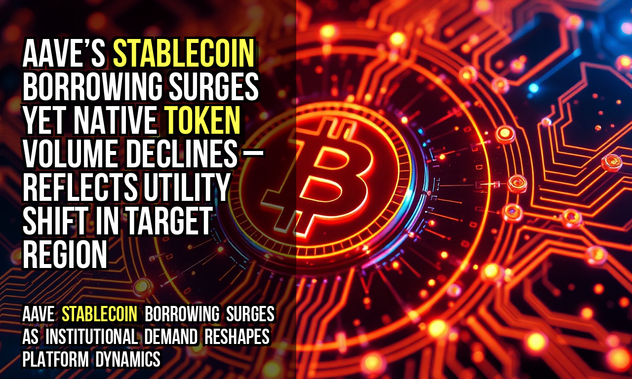 Aave’s stablecoin borrowing surges yet native token volume declines – reflects utility shift in target region