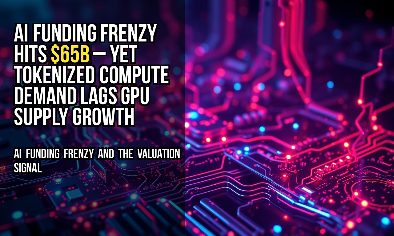 AI funding frenzy hits $65B – yet tokenized compute demand lags GPU supply growth