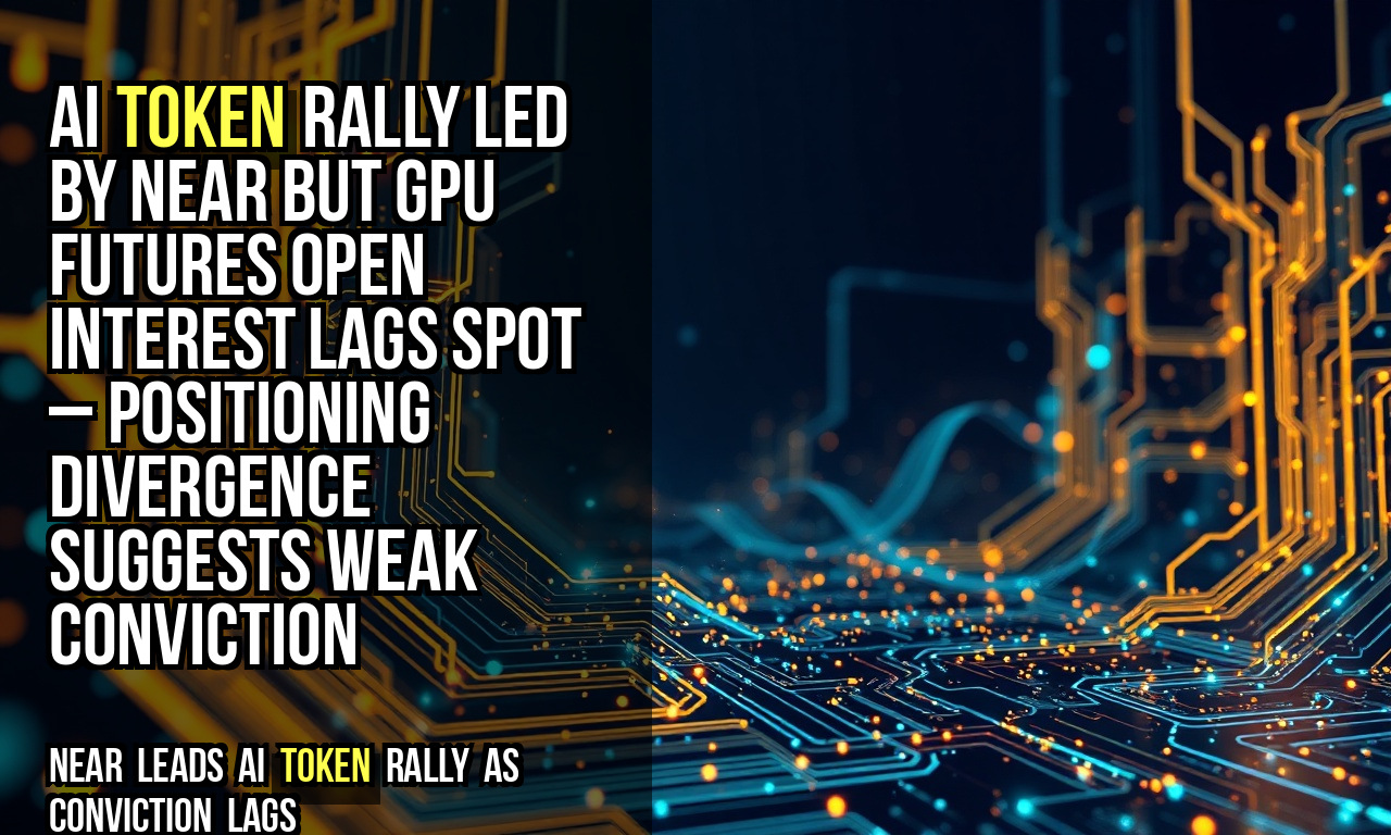 AI token rally led by NEAR but GPU futures open interest lags spot – positioning divergence suggests weak conviction