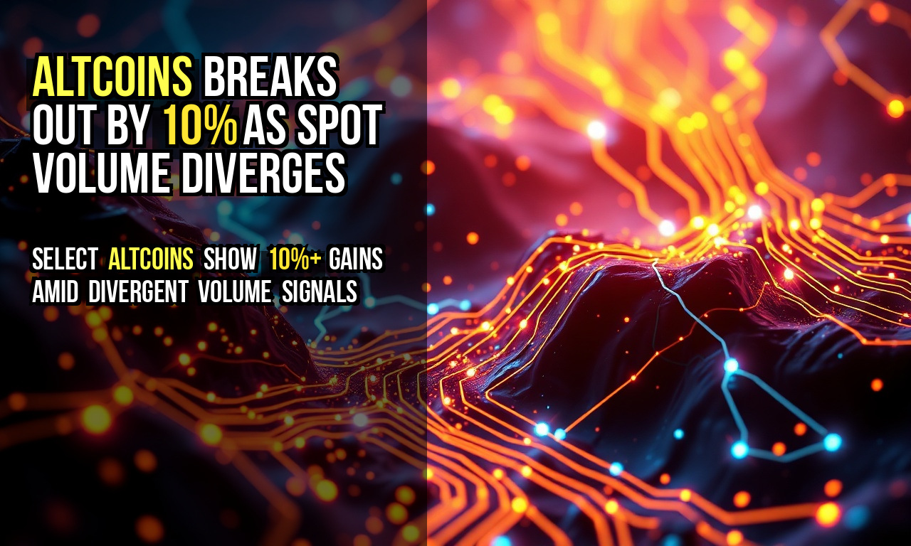 Altcoins breaks out by 10% as spot volume diverges