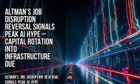 Altman’s job disruption reversal signals peak AI hype – capital rotation into infrastructure due