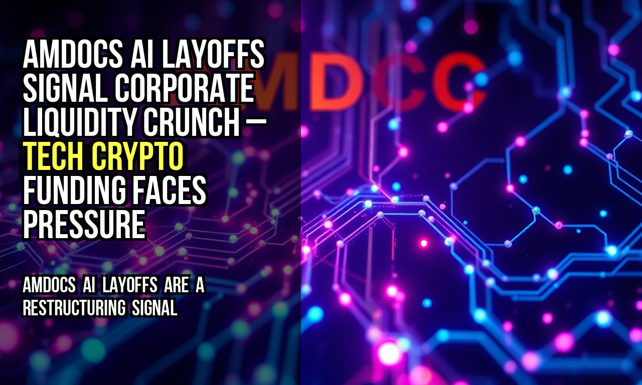 Amdocs AI layoffs signal corporate liquidity crunch – tech crypto funding faces pressure