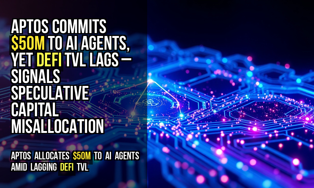 Aptos commits $50M to AI agents, yet DeFi TVL lags – signals speculative capital misallocation