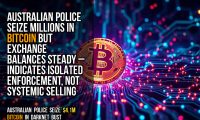 Australian police seize millions in Bitcoin but exchange balances steady – indicates isolated enforcement, not systemic selling