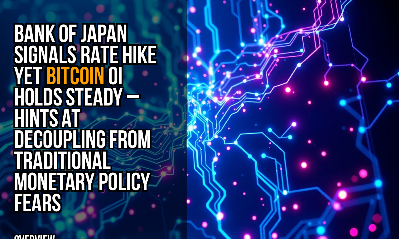 Bank of Japan signals rate hike yet Bitcoin OI holds steady – hints at decoupling from traditional monetary policy fears