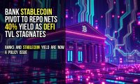 Bank stablecoin pivot to repo nets 40% yield as DeFi TVL stagnates