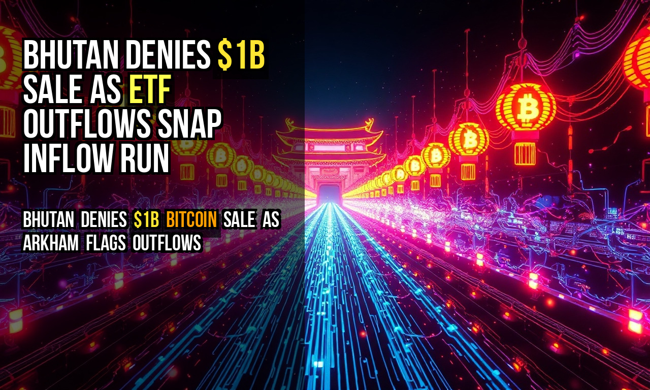 Bhutan denies $1B sale as ETF outflows snap inflow run