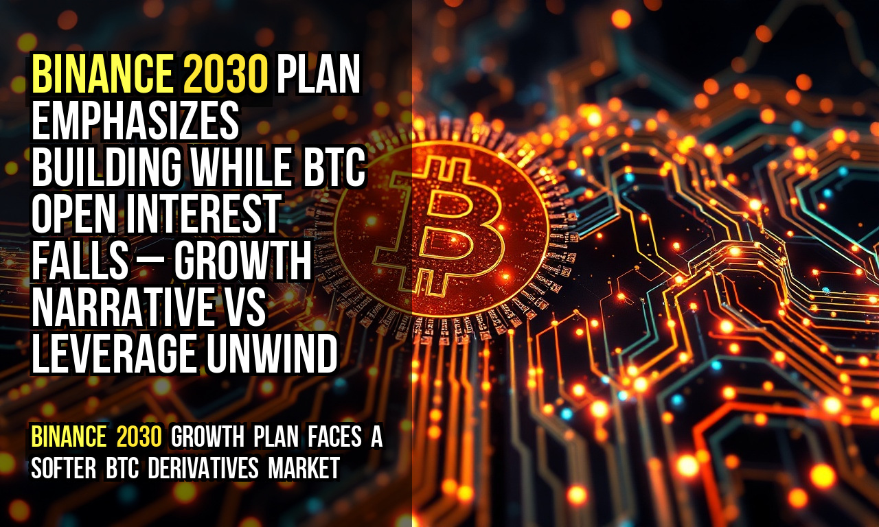 Binance 2030 plan emphasizes building while BTC open interest falls – growth narrative vs leverage unwind