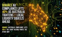 Binance AU compliance lifts 40% as Australia tightens – local liquidity squeeze ahead