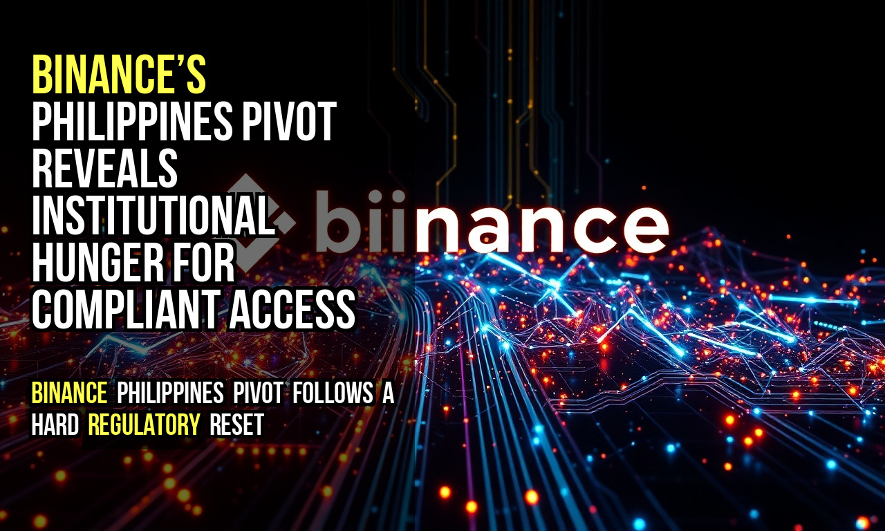 Binance’s Philippines pivot reveals institutional hunger for compliant access