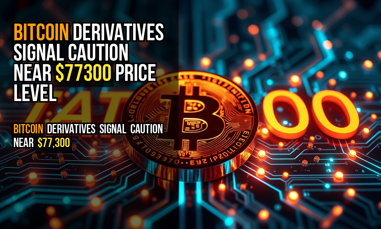 Bitcoin derivatives signal caution near $77300 price level
