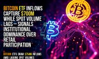 Bitcoin ETF inflows capture $700M while spot volume lags – signals institutional dominance over retail participation