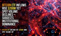 Bitcoin ETF inflows rise $200M yet spot volume declines – suggests institutional dominance