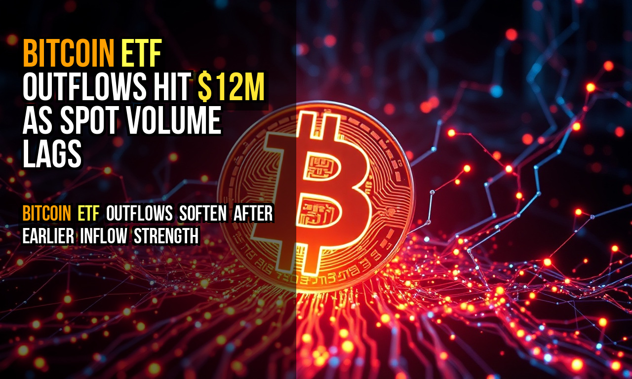 Bitcoin ETF outflows hit $12M as spot volume lags