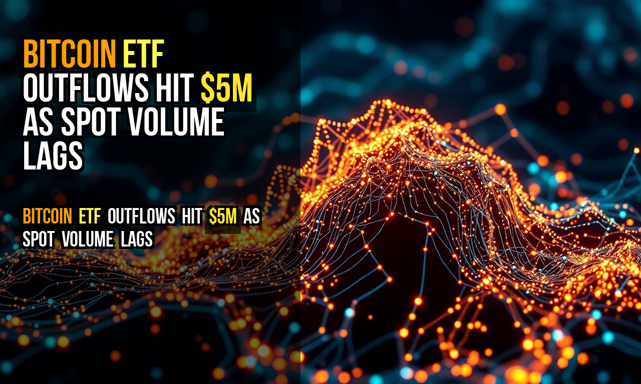 Bitcoin ETF outflows hit $5M as spot volume lags