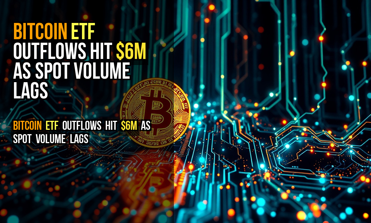 Bitcoin ETF outflows hit $6M as spot volume lags