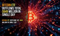 Bitcoin ETF outflows total $649 million in single day
