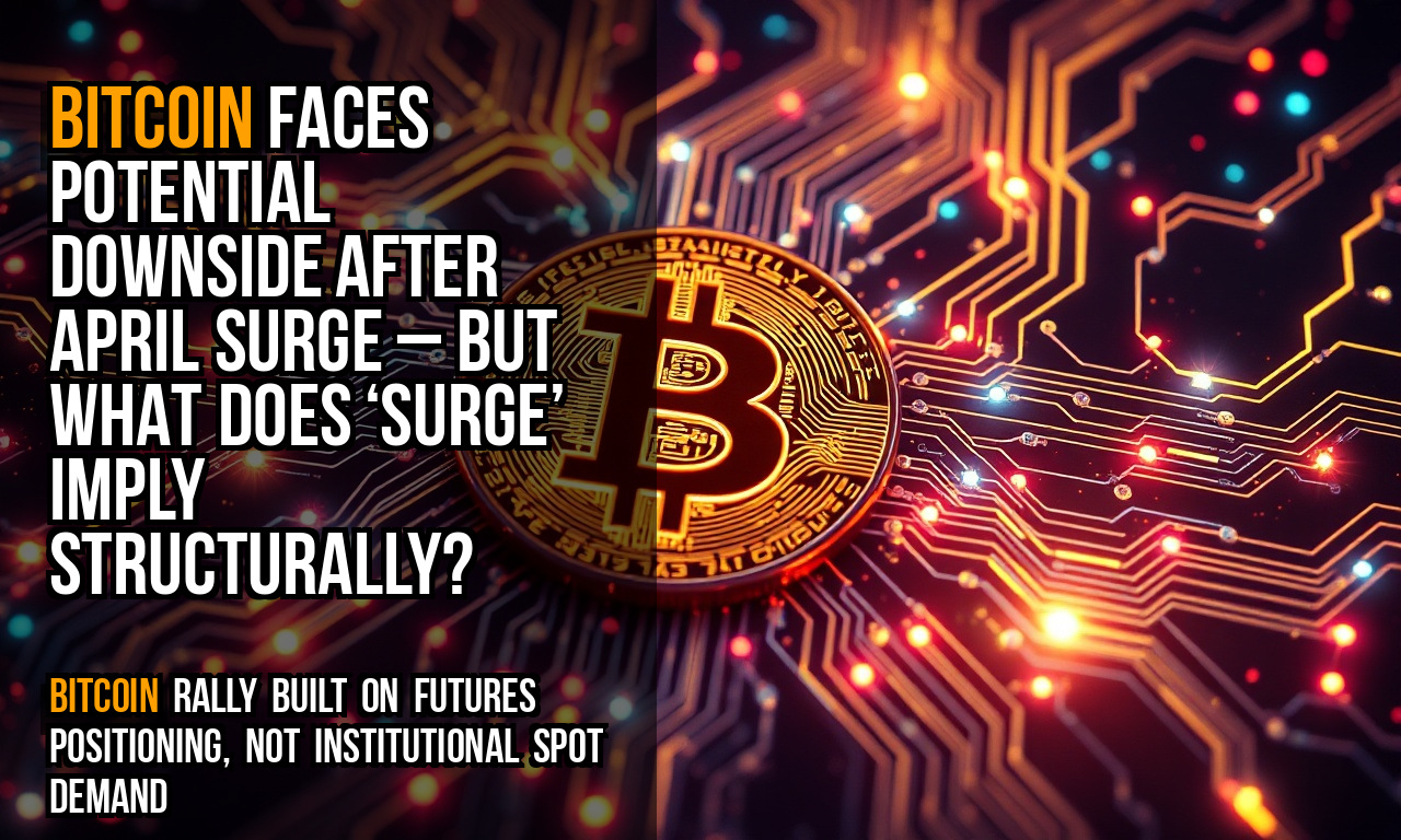 Bitcoin faces potential downside after April surge – but what does ‘surge’ imply structurally?