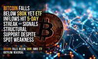 Bitcoin falls below $80K yet ETF inflows hit 5-day streak – signals structural support despite spot weakness