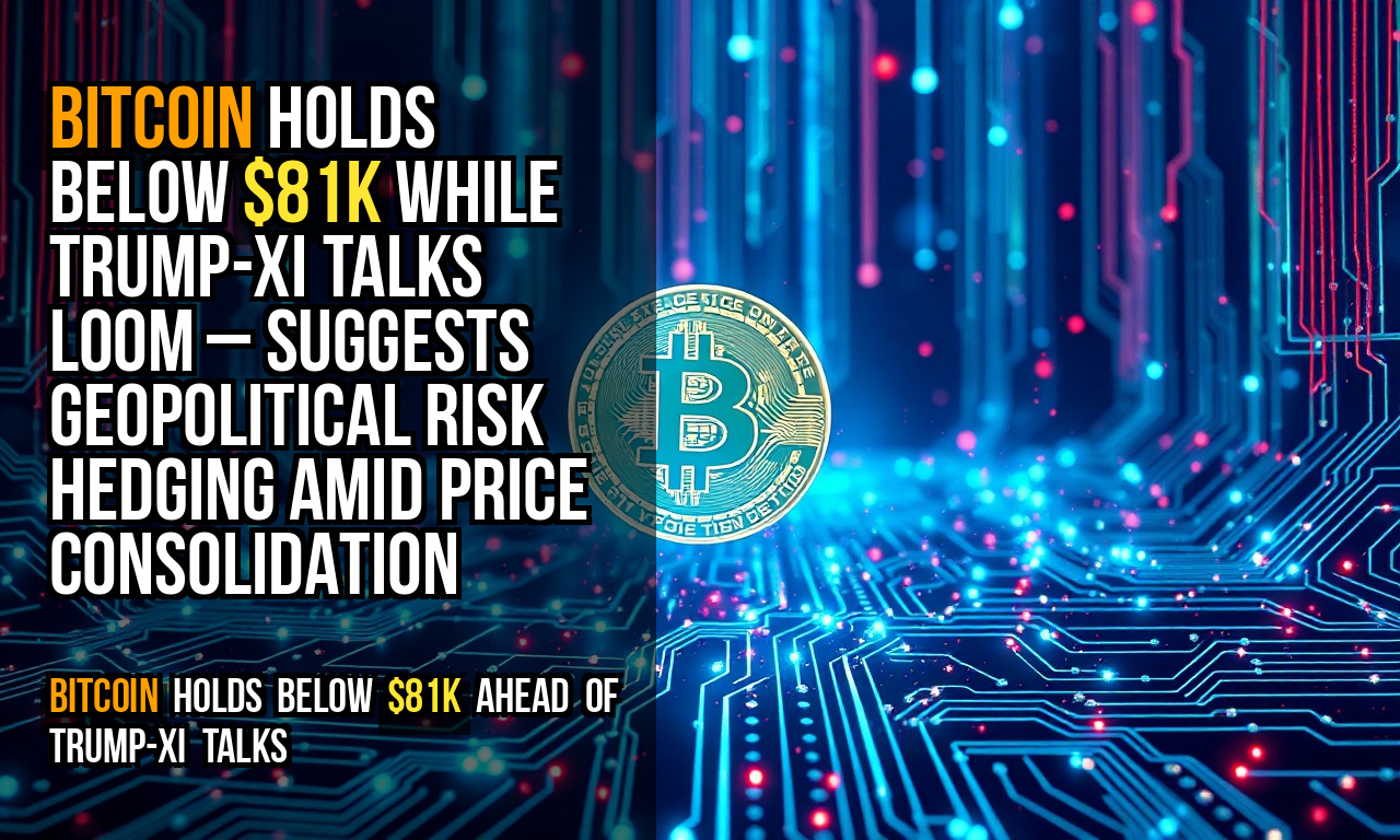 Bitcoin holds below $81K while Trump-Xi talks loom – suggests geopolitical risk hedging amid price consolidation