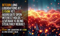 Bitcoin long liquidations at $150M yet aggregate open interest holds – leverage is being stealthily rebuilt
