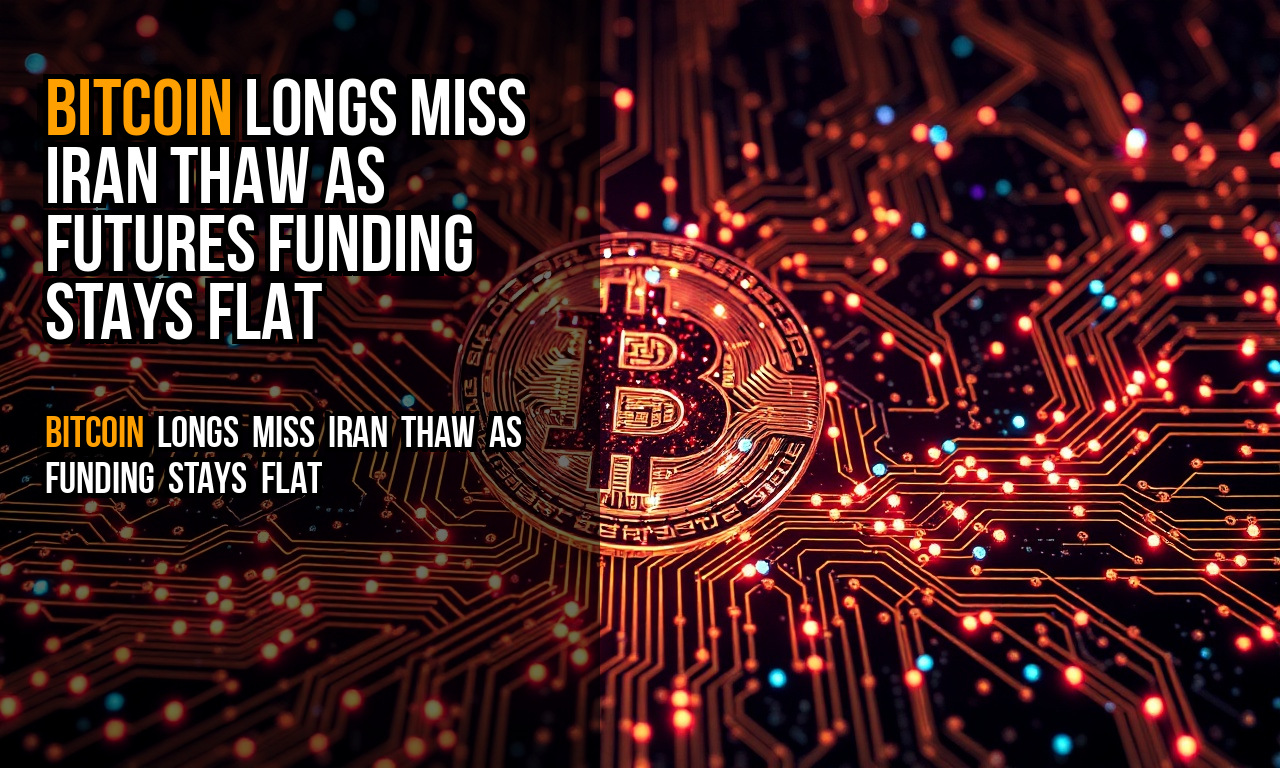 Bitcoin longs miss Iran thaw as futures funding stays flat