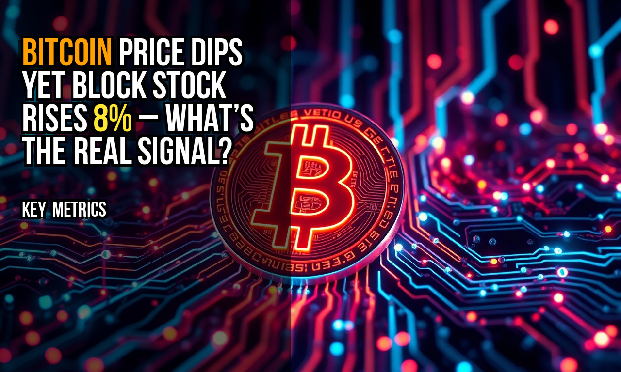 Bitcoin price dips yet Block stock rises 8% – what’s the real signal?