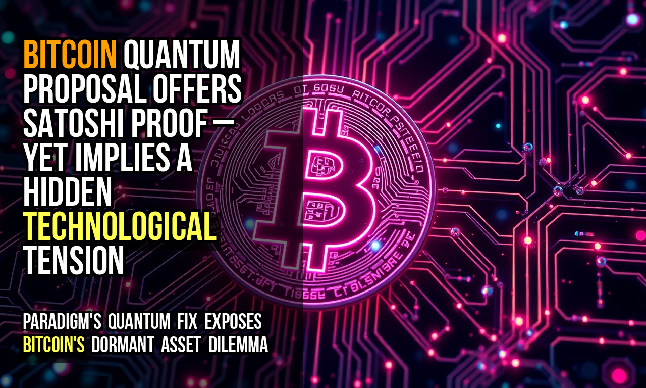 Bitcoin quantum proposal offers Satoshi proof – yet implies a hidden technological tension