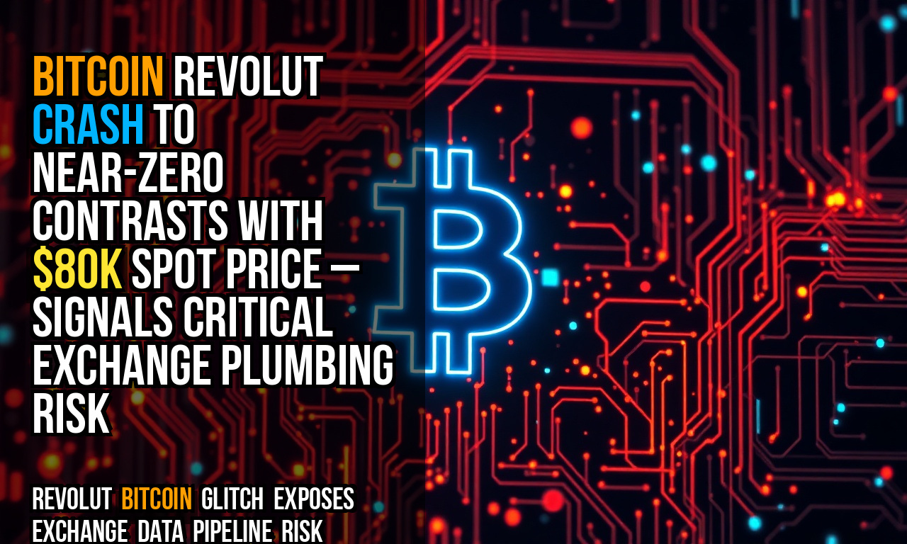 Bitcoin Revolut crash to near-zero contrasts with $80K spot price – signals critical exchange plumbing risk