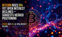 Bitcoin rises 5% yet open interest declines – suggests hedged positioning