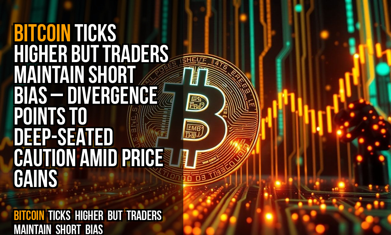 Bitcoin ticks higher but traders maintain short bias – divergence points to deep-seated caution amid price gains